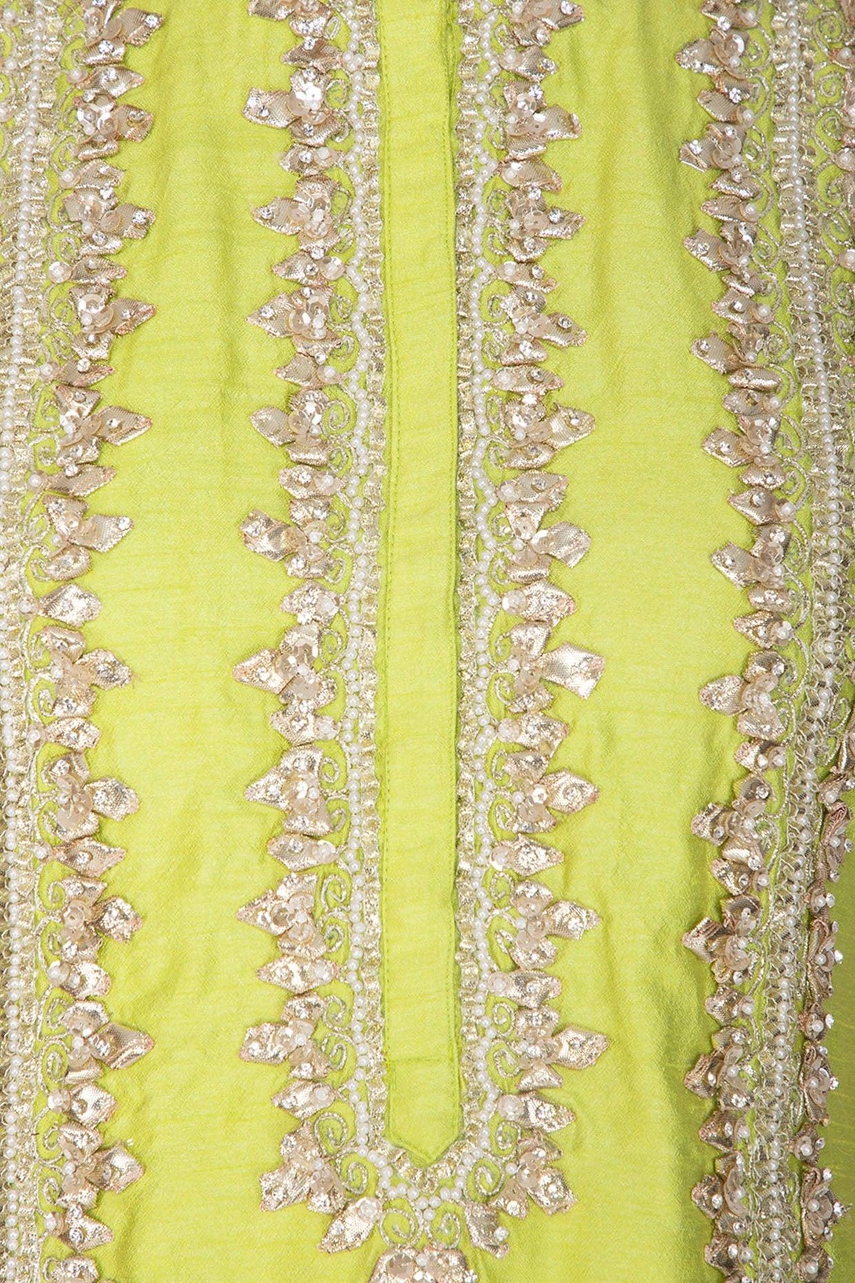 Lime Green Embroidered Gharara Set - Preeti s kapoor