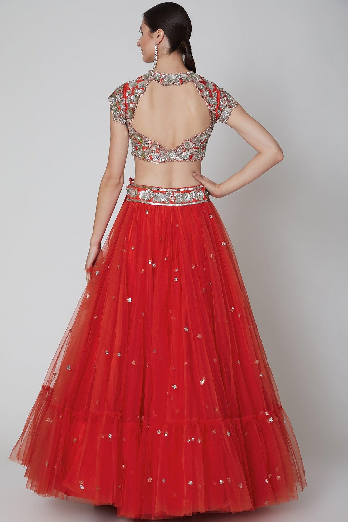 Red Embroidered Lehenga Set - Preeti s kapoor