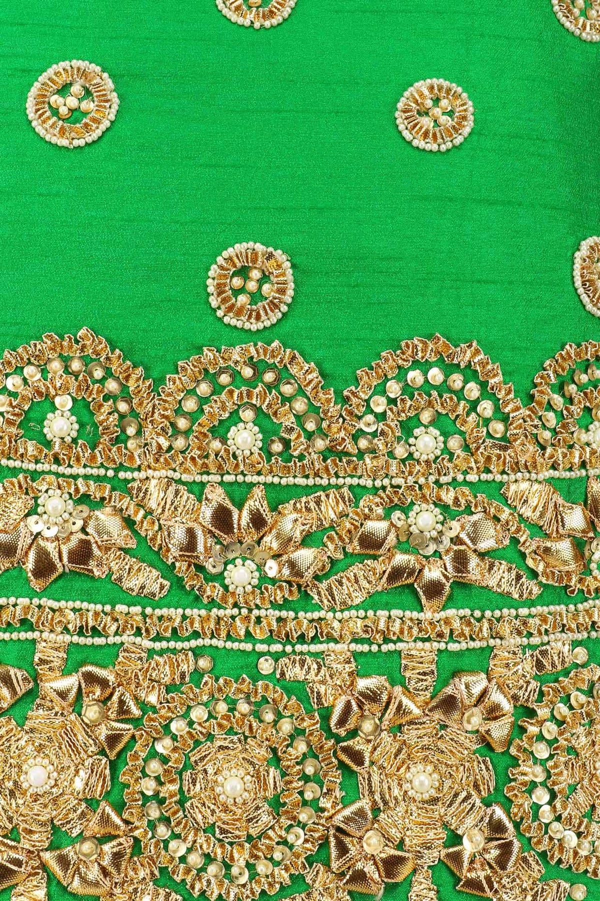 Green And Gold Embroidered Sharara Set - Preeti s kapoor